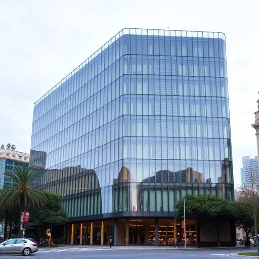 Edificio moderno de oficinas en Barcelona, sede de &radic;&acirc;lite Estrat&radic;&copy;gica
